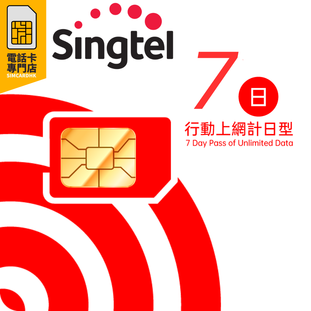 【5G/4G 即插即用】 新加坡 馬來西亞 5G / 4G 無限上網卡 6日(多種套餐可供選擇)